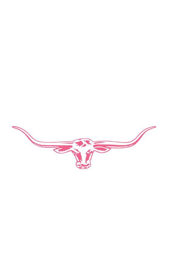 R.M.Williams 70cm Longhorn Decal - Pink