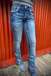 Grace In L.A American Dream Easy Fit Bootcut Jeans