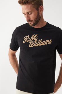  R.M.Williams Script T-Shirt Black