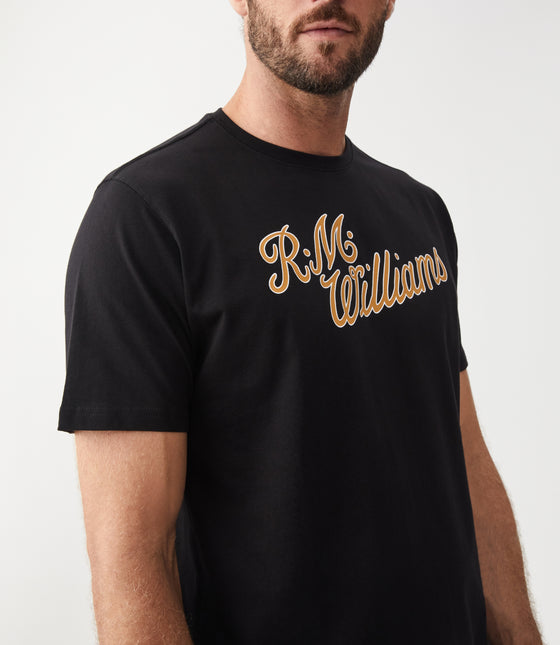 R.M.Williams Script T-Shirt Black