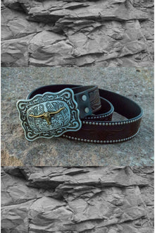  Outlaw Outfitters Steer Head Western Fashion Belt