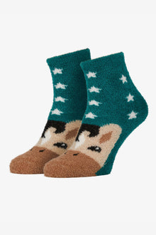  LeMieux Mini Fluffy Character Socks Spruce