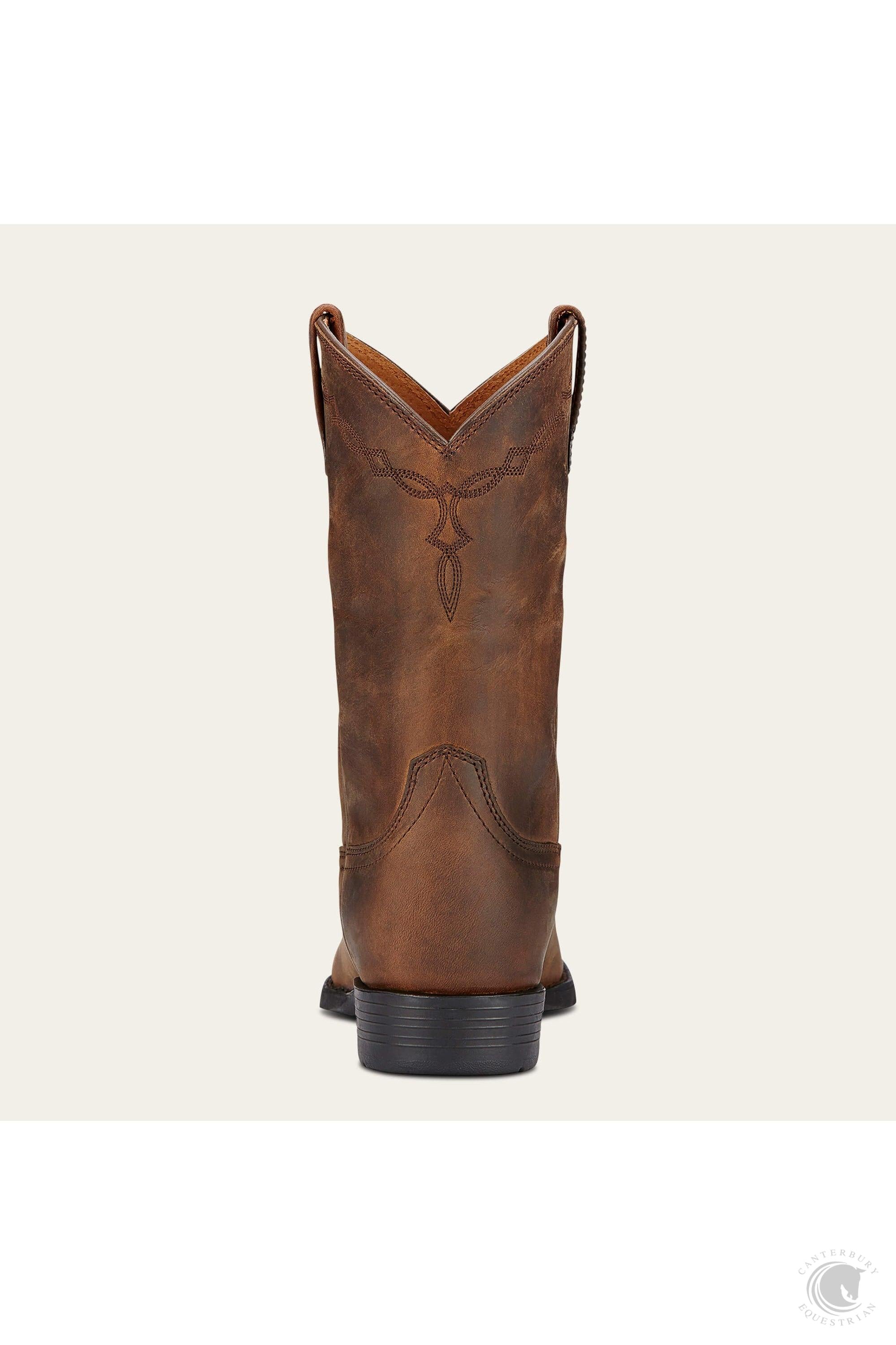 Ariat Heritage Roper Womens Western Boots Distressed Brown