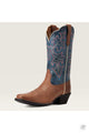 Ariat Round Up Square Toe Western Boot Storming Brown