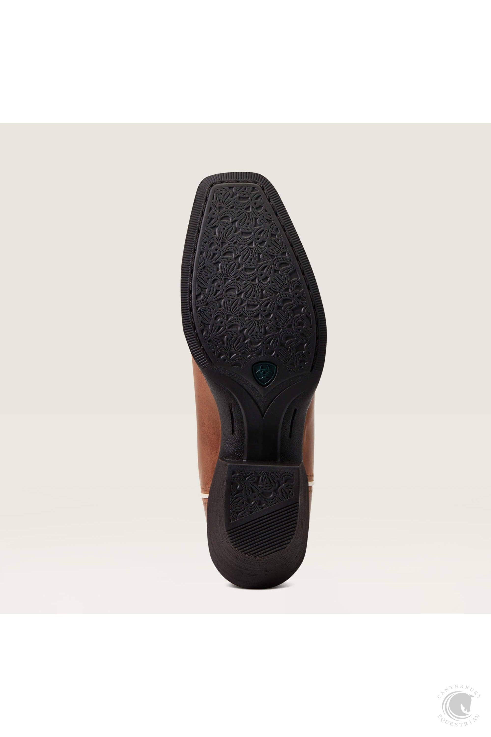 Ariat Round Up Square Toe Western Boot Storming Brown