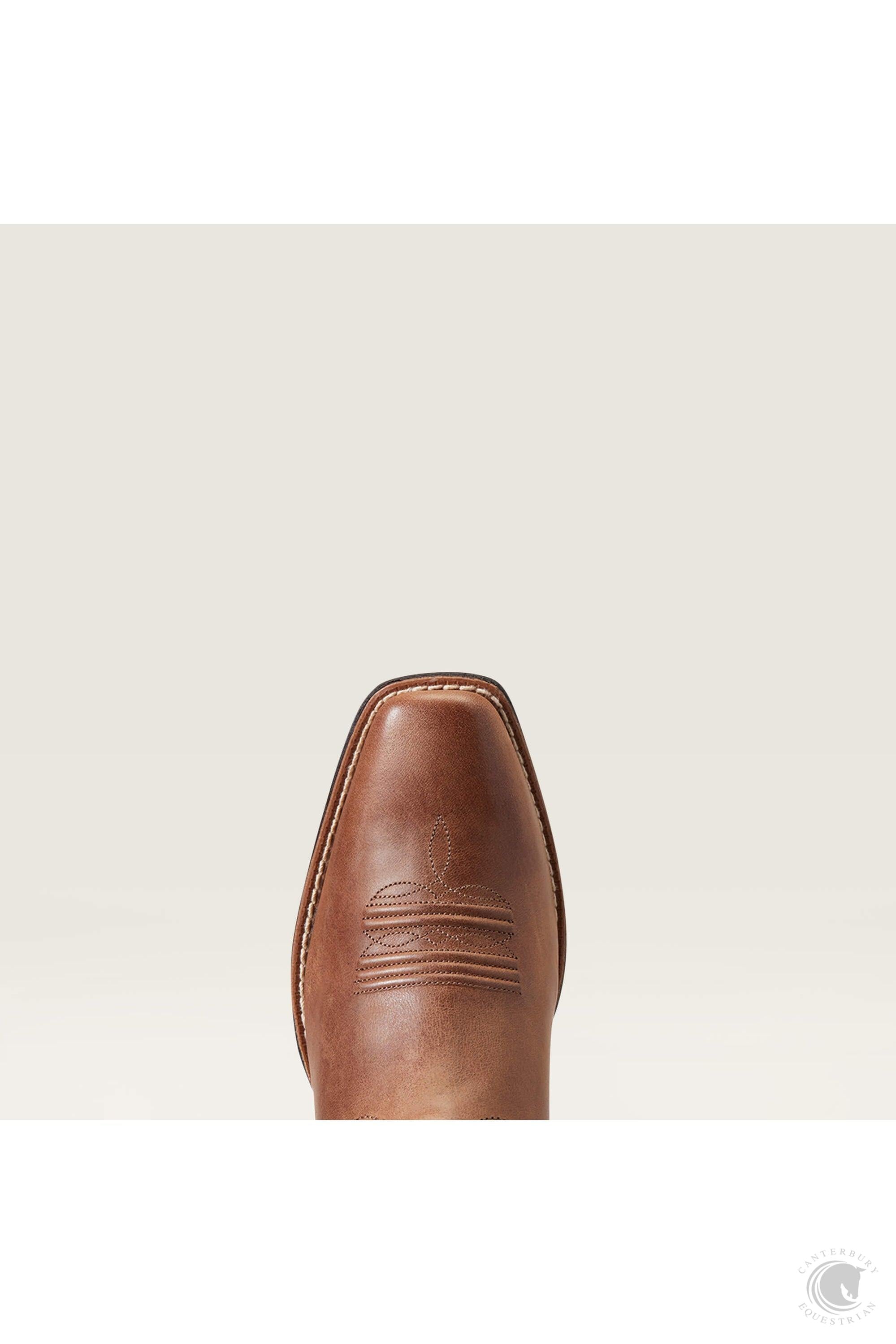 Ariat Round Up Square Toe Western Boot Storming Brown