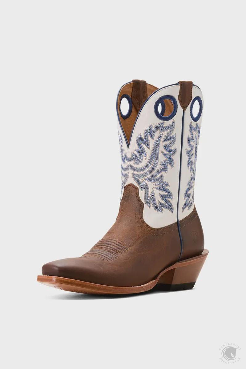 Ariat Men's Bronc Stomper Honey Tan/Basic White