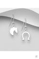 ELITE EQUESTRIAN HORSE & HORSESHOES HOOK EARRINGS