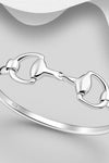 Elite Equestrian Snaffle Bangle - Extra Thick