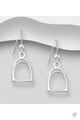 ELITE EQUESTRIAN SILVER STIRRUP EARRINGS