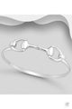 SILVER SNAFFLE BANGLE