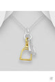 Elite Equestrian Double Stirrup Pendent