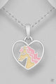 ELITE EQUESTRIAN KIDS HEART HORSE PENDENT