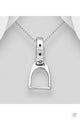 Elite Equestrian STERLING SILVER STIRRUP PENDANT
