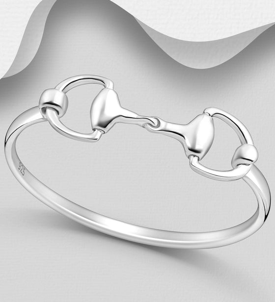 Elite Equestrian Snaffle Bangle - Thick