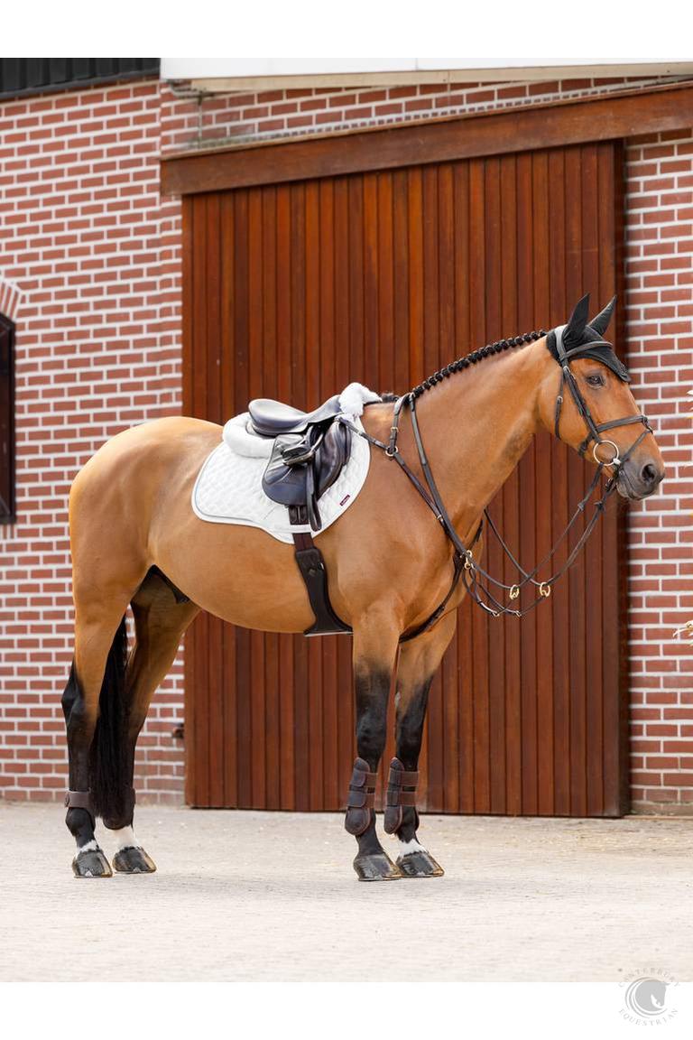 LeMieux Crystal Suede Close Contact Square White