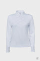 Dublin Black Vienna Strass Trim Long Sleeve Comp Shirt White