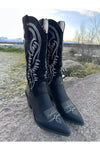 Outlaw Outfitters Black Denim Western Fashion Boots