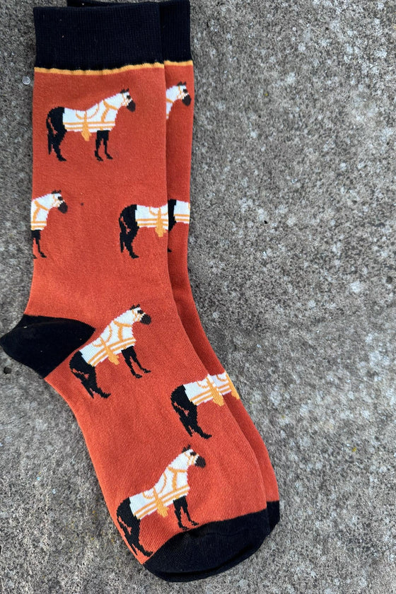 Outlaw Outfitters Horse Socks Orange