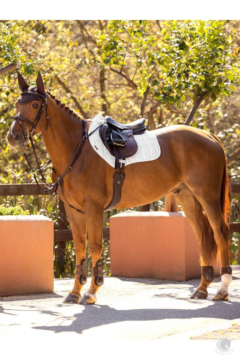 LeMieux Carbon Mesh Close Contact Square White