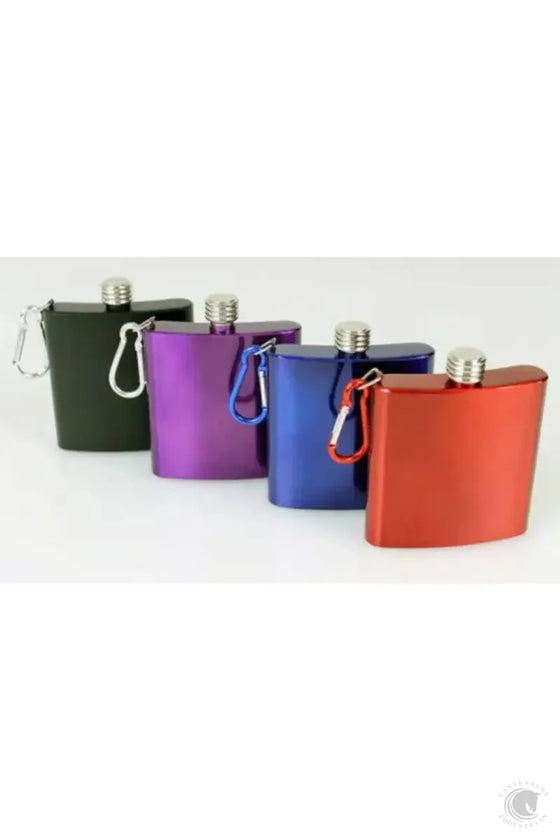 6OZ HIP FLASK - Assorted Colours