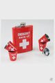 8OZ HIP FLASK W/SHOT GLASSES KIT - EMERGENCY BACK UP