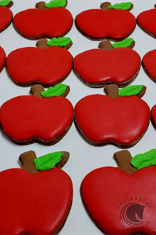  Iced Cookies Apples 2 pack