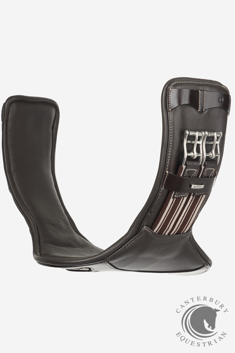 LeMieux Arika Contoured Short Stud Girth Brown