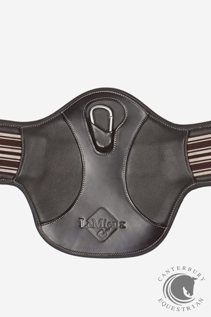 LeMieux Arika Contoured Short Stud Girth Brown