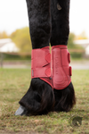 LeMieux Arika Mesh Brushing Boots Cranberry