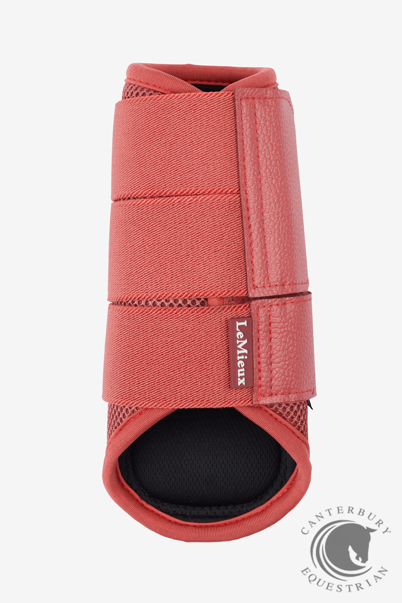 LeMieux Arika Mesh Brushing Boots Cranberry