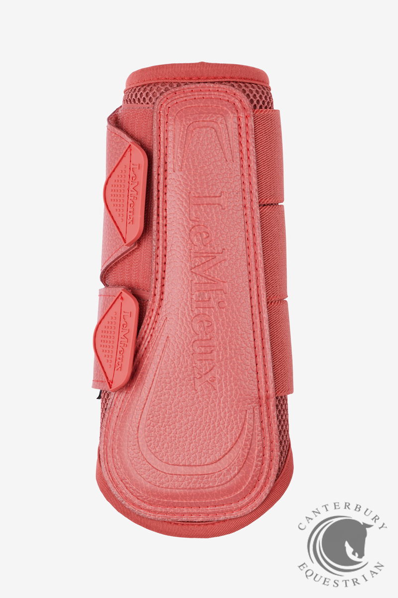 LeMieux Arika Mesh Brushing Boots Cranberry