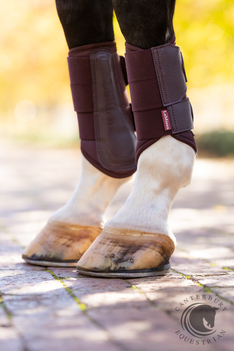 LeMieux Arika Mesh Brushing Boots Damson