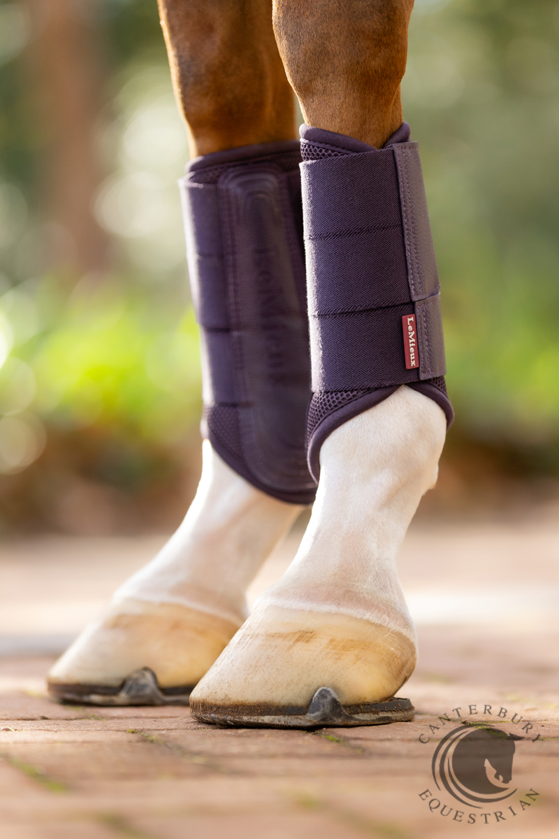 LeMieux Arika Mesh Brushing Boots Juniper