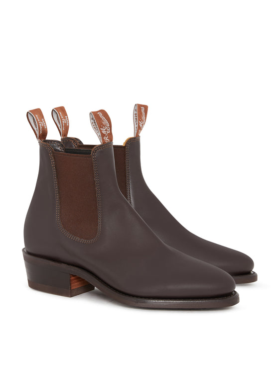R.M.Williams Lady Yearling Rubber Sole Boots - Chestnut