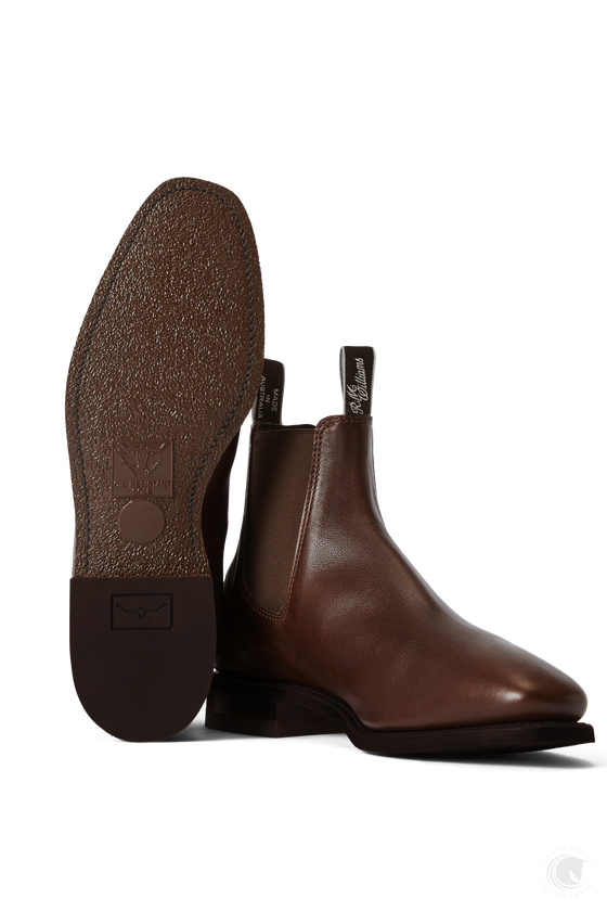 R.M. Williams Comfort Craftsman Boots Walnut Pebble Grain