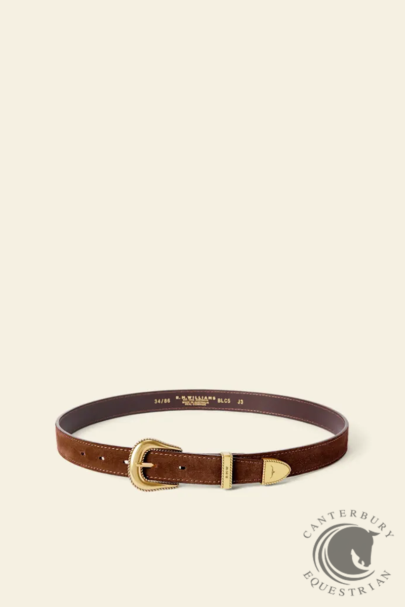 R.M. Williams Agnes belt Dark Cedar