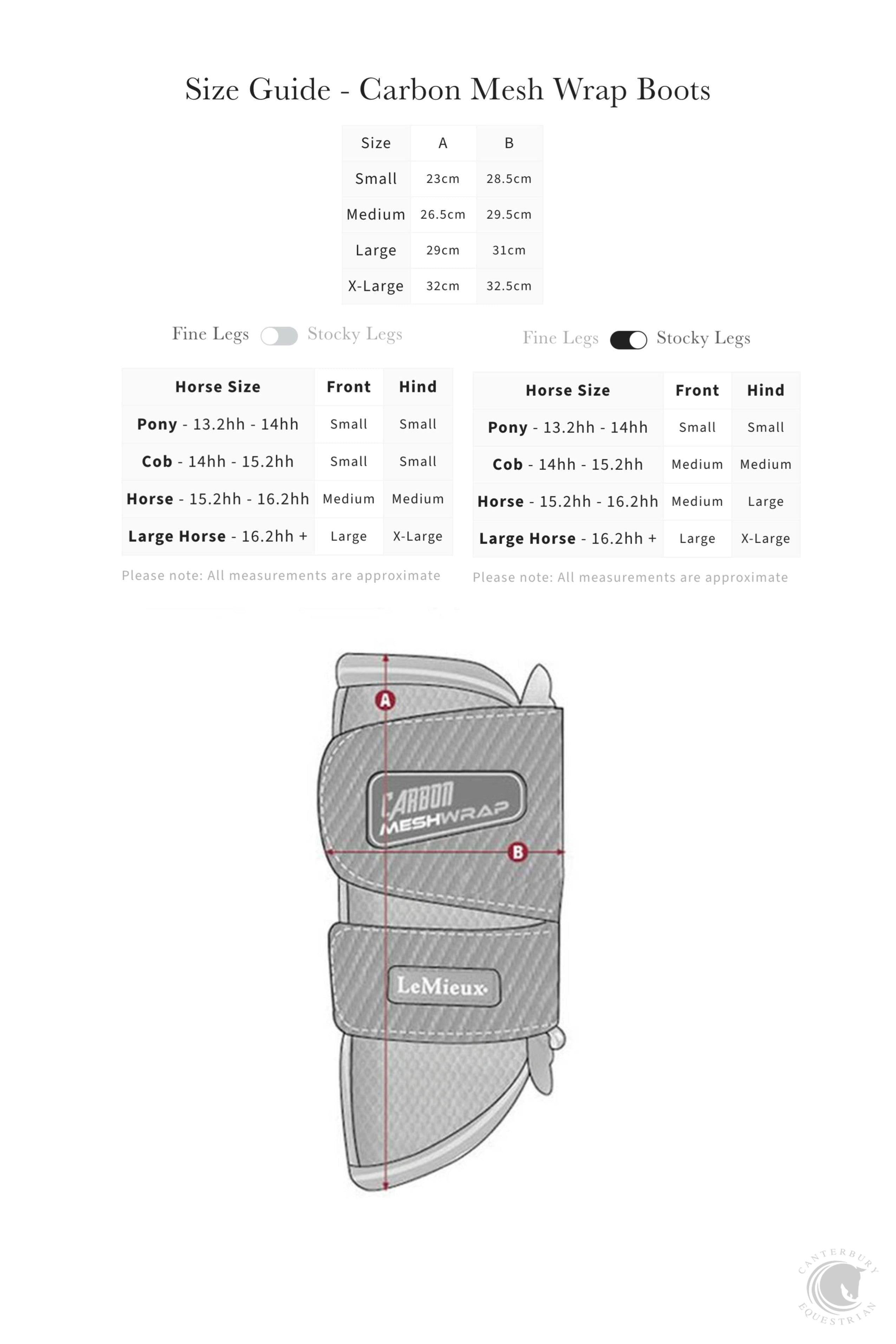 LeMieux Carbon Mesh Wrap Boots Blue