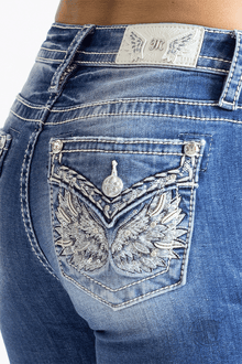  Miss Me Evangelline Stitch Bootcut Jeans