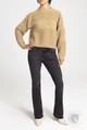 Miss Me Knit Long Sleeve Sweater Olive Green
