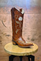 Circle G Cognac Beige Rose Western Boots