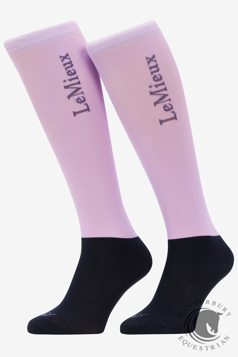LeMieux Competition Socks Lilac (Twin Pack)