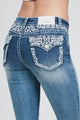 Paisely Yoke Floral Jeans
