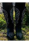 Outlaw Outfitters Black Denim Western Fashion Boots