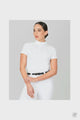 Dublin Black Matilda Mesh Detail Competition Top White