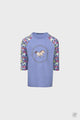 DUBLIN TESSA RAGLAN 3/4 PRINTED TEE LAVENDER CHILDS