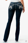 Grace In L.A Western Flap Easy Fit Bootcut Jeans