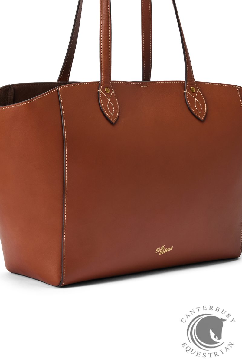 R.M. Williams Eden stitched tote with pouch