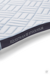 Equestrian Stockholm Dressage Saddle Pad Modern White Dark Violet