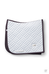 Equestrian Stockholm Dressage Saddle Pad Modern White Dark Violet